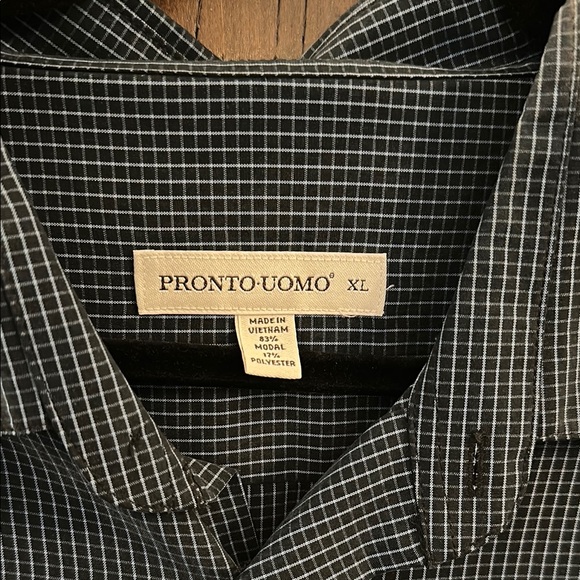 Men's Blue Checkered Shirt - Picture 2 of 6